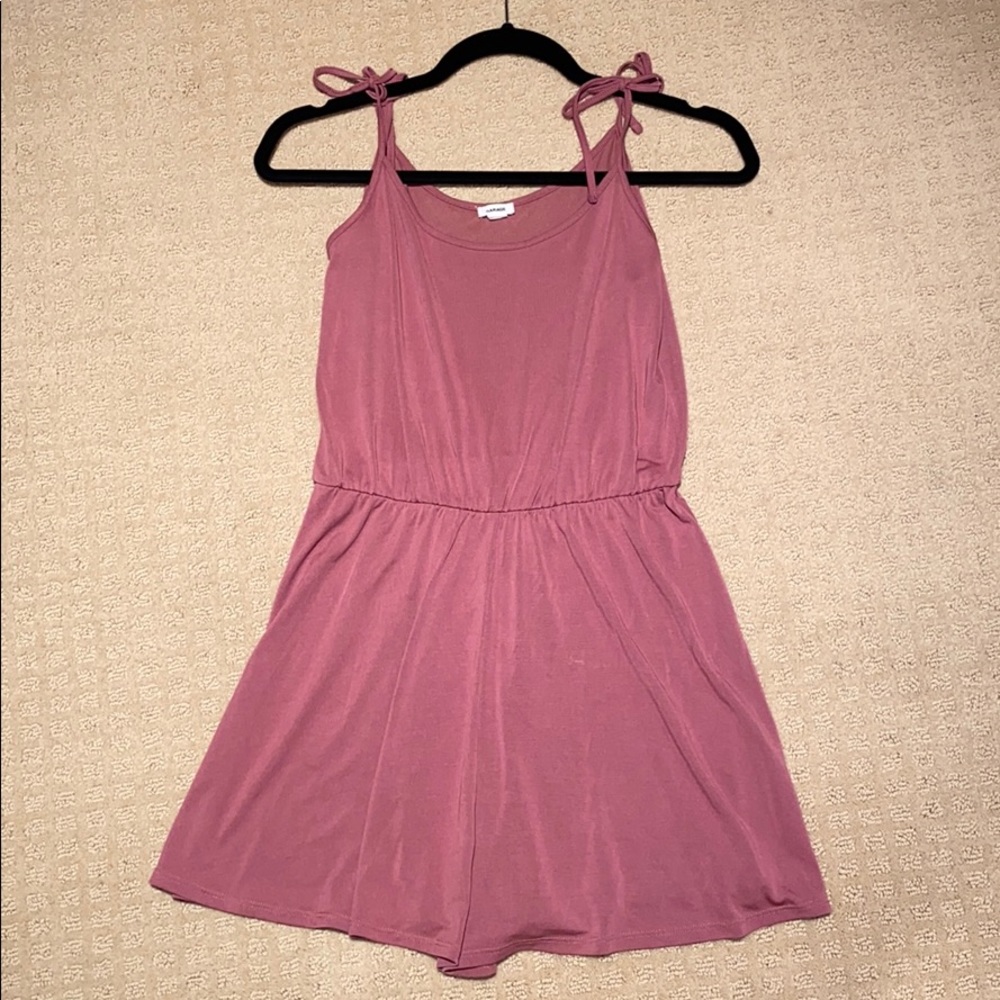 Mauve tied romper